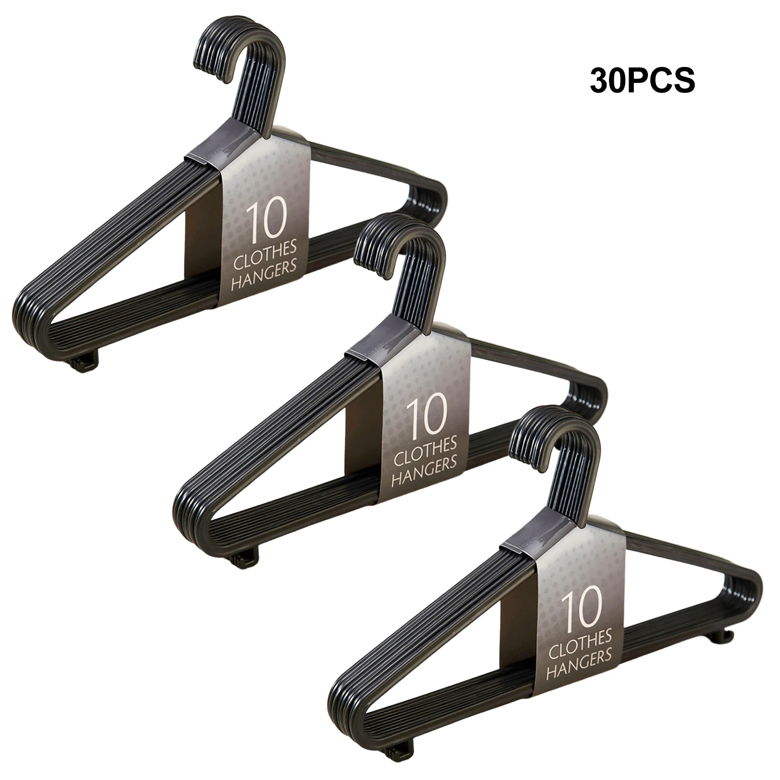 Dry Clothes Hanging Rack Adult Clothing Hanger Plastic Hangers Household Clothes Dress Organizer 30PCS