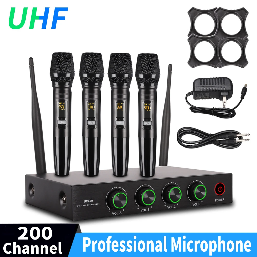 プロ仕様UHFワイヤレスマイクシステム  Wireless Microphone
