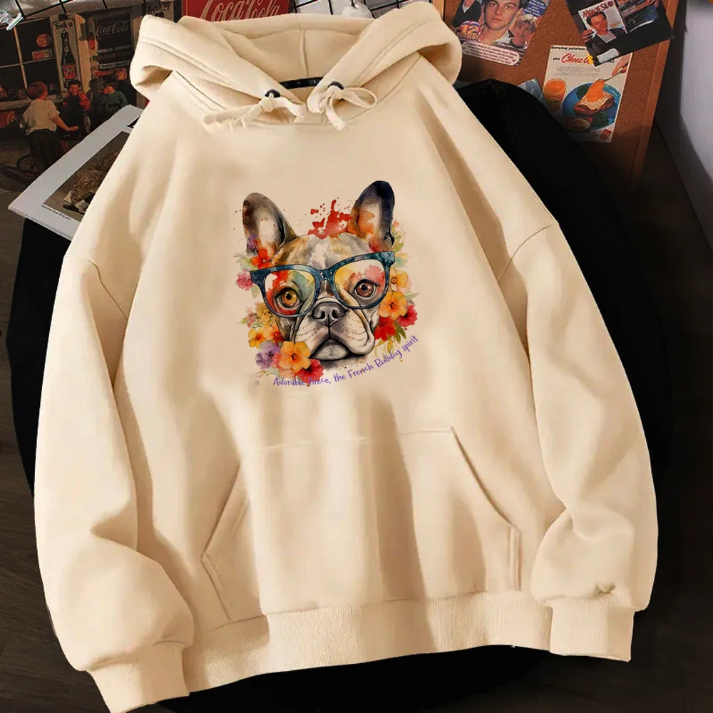 

Bulldog hoodies women sweat y2k Winter sweater women 90s sweatshirts