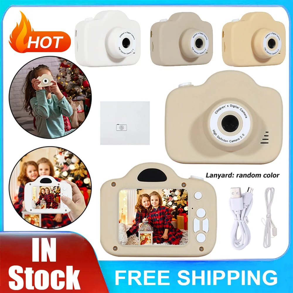 Mini Micro Camera Toy Multifunctional Child Selfie Camera Toy Portable Digital Camcorder USB Charging for Kids Holiday Gifts