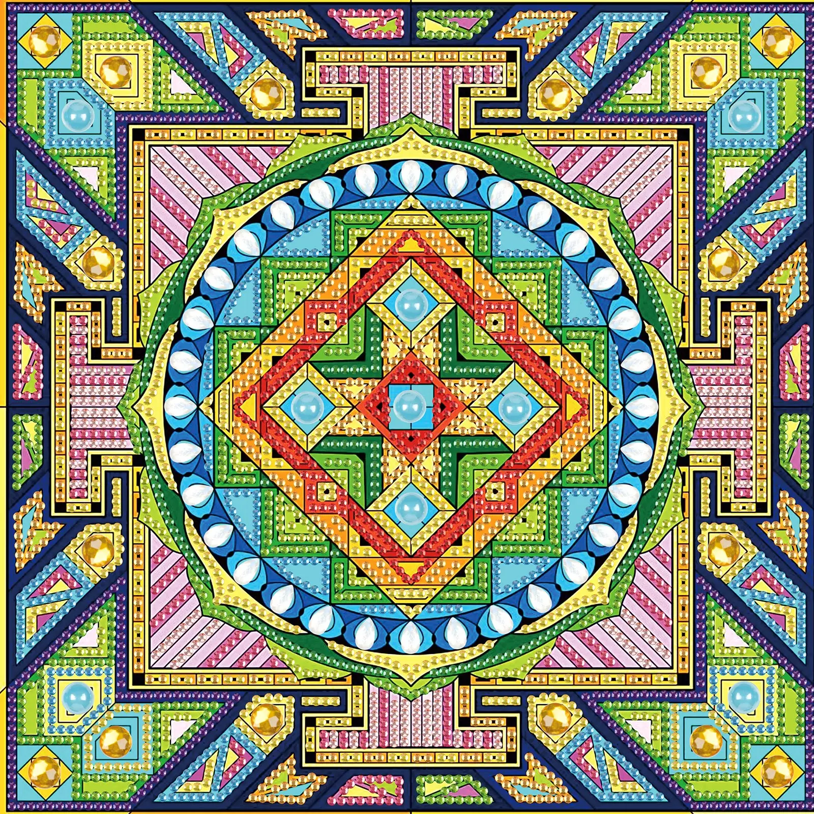 DIY Mandala flower 5D Special Shape Diamond Art Kits for Beginners,Diamond Art Painting Kits for Home Wall Decoration Gift