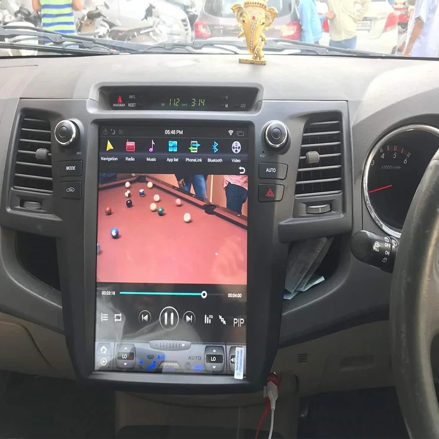 128G экран Tesla для TOYOTA Fortuner HILUX Revo 2005-2015 Android11 Автомобильный мультимедийный плеер