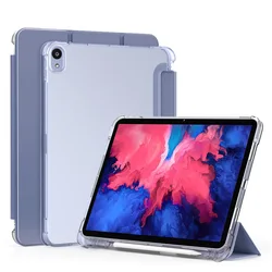 Enhanced 11 Tablet Stand Case with Pen Holder for Lenovo Tab P11/P11 Plus (Lavender )