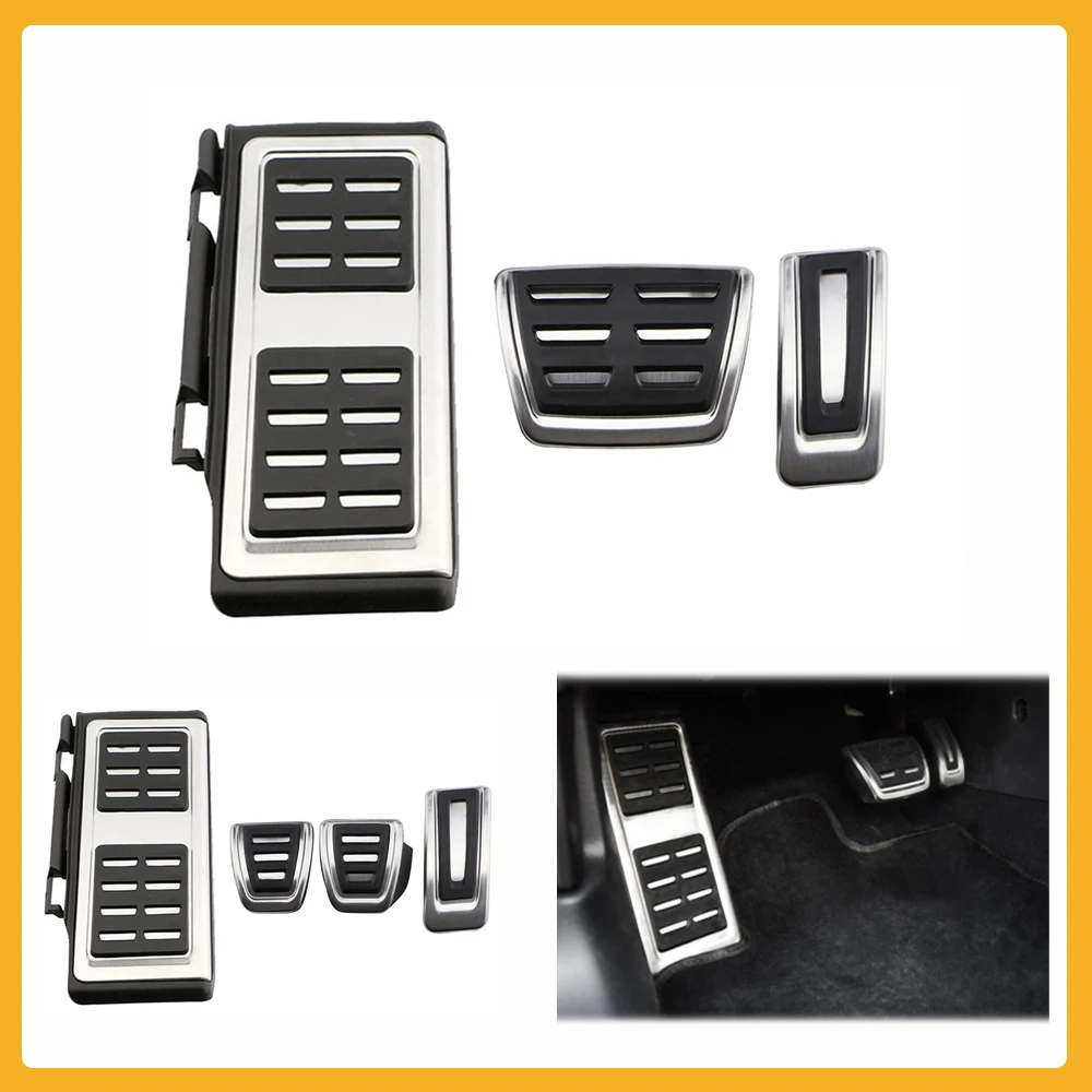 Zlord Foot Freno A Benzina Copri Pedale Frizione Pedali Auto Per Audi A3 8V S3 Rs3 Sportback Cabrio 2012 + A3 8V Limousine 2013 +
