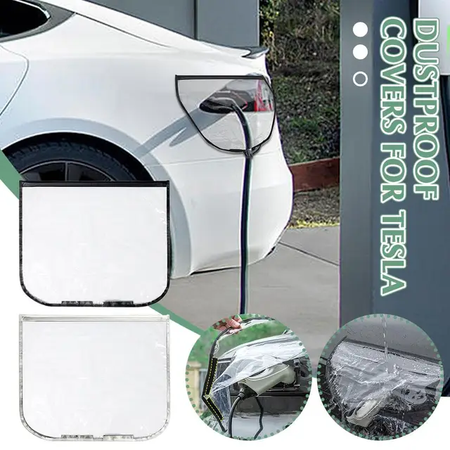 For Tesla Y Electric Vehicle Charger Port Cover Protection Rainproof Outdoor Accessories SUV Car Dustproof Covers K0Z8 - Image 3
