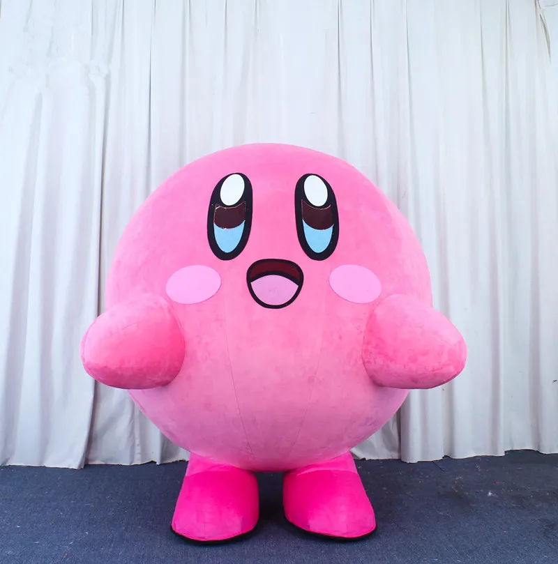PinkStarKirbyInflatableCostumeGrapeRedAppleOrangeMascotDoll