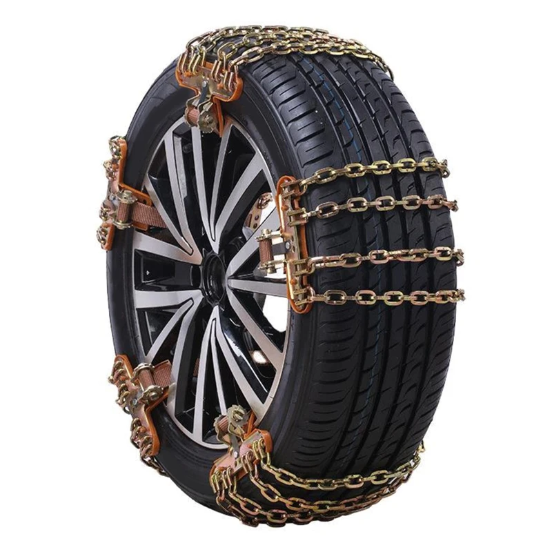 

Car Tyre Winter Roadway Safety Tire Snow Road Adjustable Anti-skid Safety Chains Universal Vehicle Security Tyre Wrapped Chain