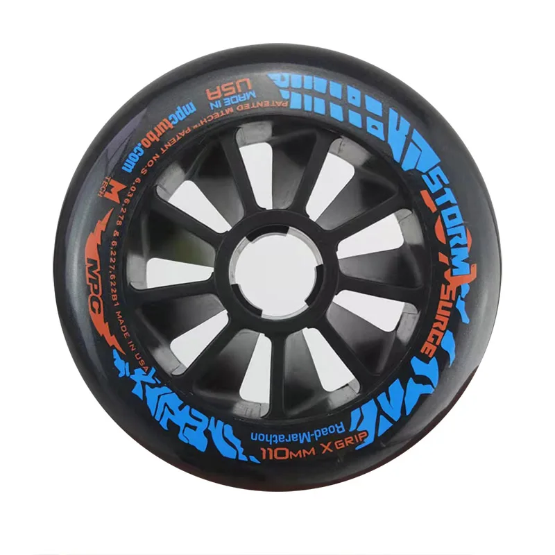 MPC 125/110/100/90mm Track Road Marathon Racing Tires For Inline Speed Skates 6/8 Pcs