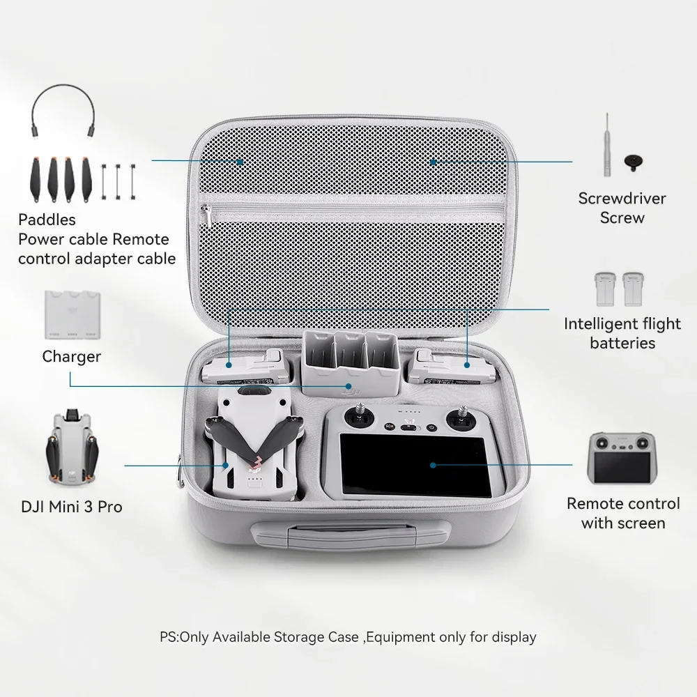 For DJI Mini 3 Pro Storage Bag Portable Waterproof Carrying Case