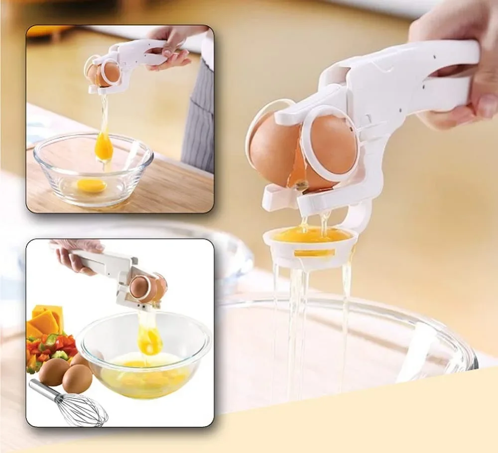 Handheld Egg Opener Egg Cracker Albumen Separation Tool Kitchen Gadgets Tool