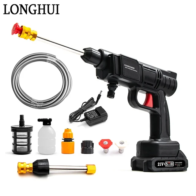 Cordless Portable High Pressure Spray Water Gun - High Pressure Car Washer  Spray - Aliexpress