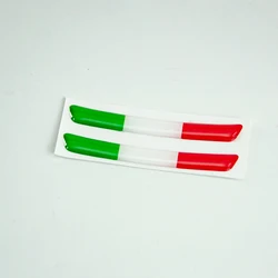 Italian Flag Stickers for Car Interior Decoration - Dashboard, Gear Panel, Center Console (1 pair)