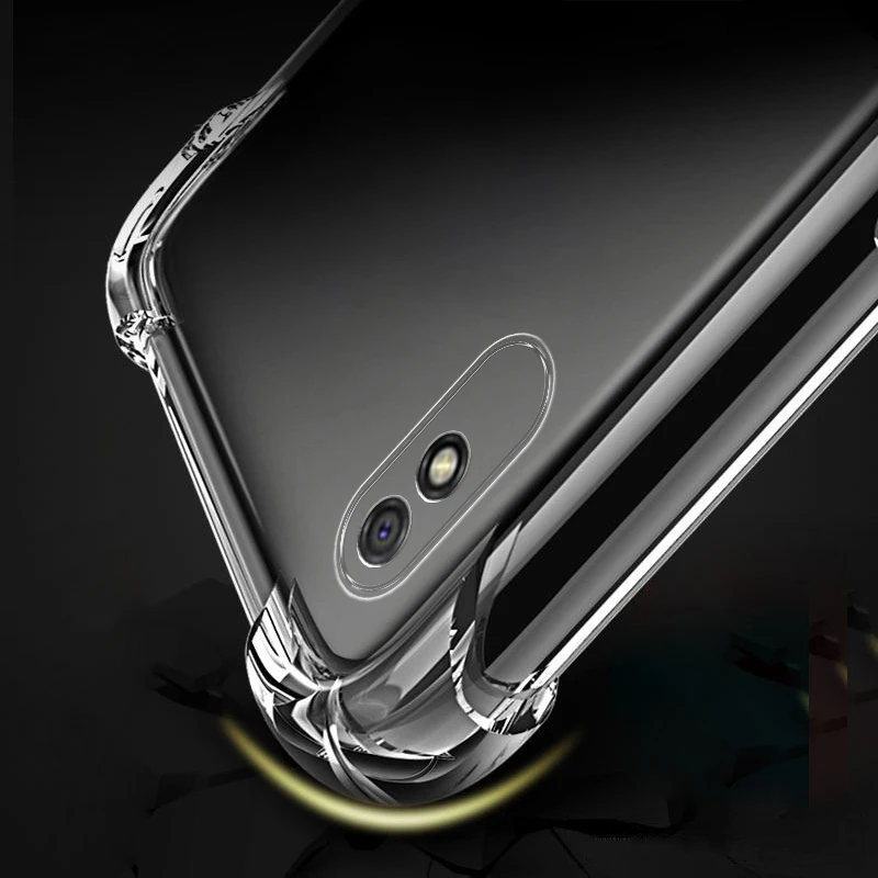 Durable Clear Transparent Silicone Shockproof Soft Back Cover