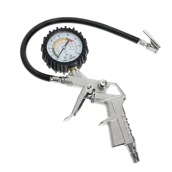 Jauge de surveillance multifonctionnelle de la pression d’air des pneus de voiture et de moto, testeur de compresseur d’air, compteur à cadran, outils de pompe de gonflage, 220psi