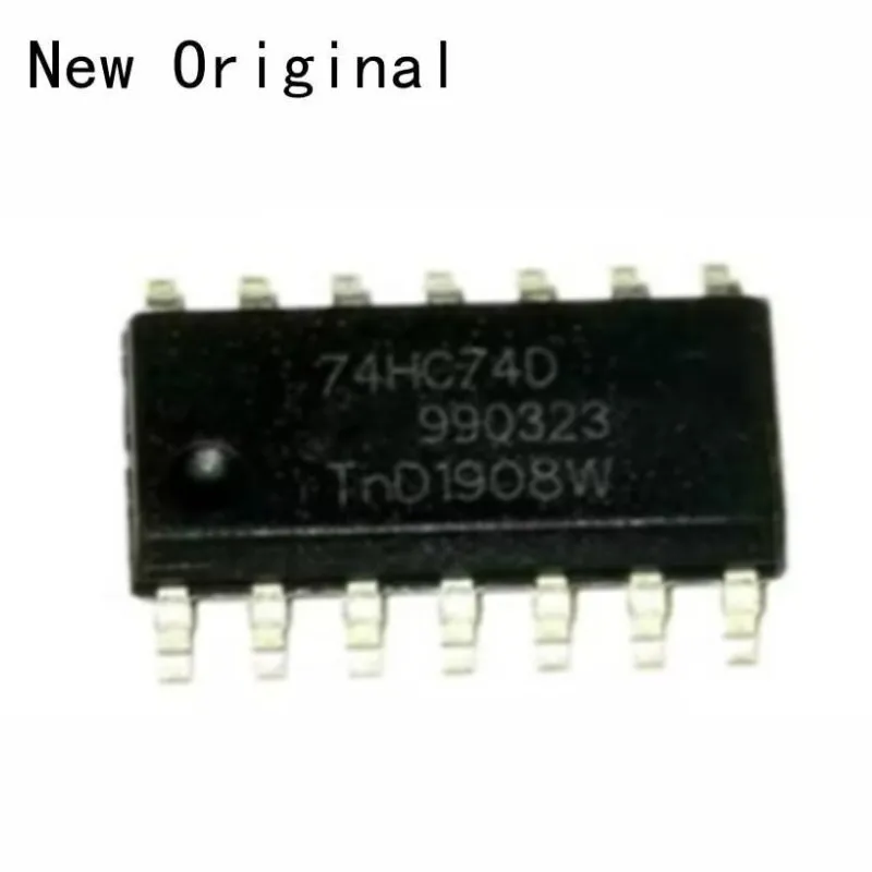 

30PCS 74HC74D SOP14 New and Original Dual D Flip−Flop with Set and Reset High−Performance Silicon−Gate CMOS
