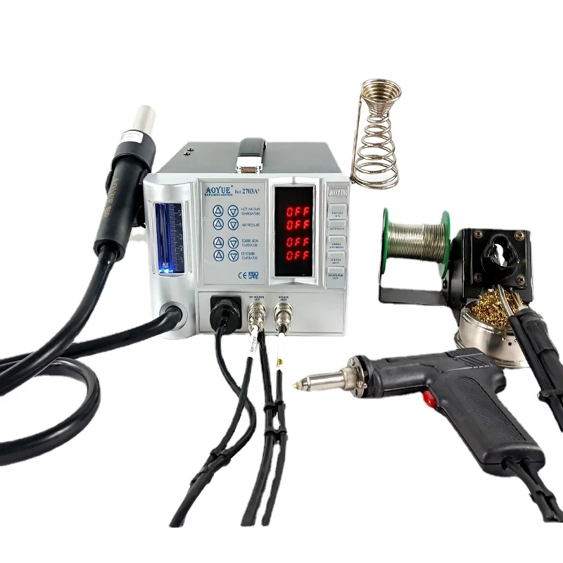 New Product Aoyue 2703a+ Hot Air Soldering Station Hot Air Gun Multi