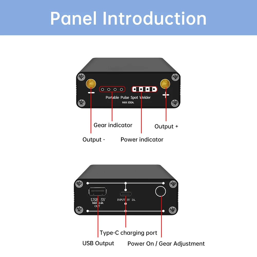 DH20 Mini Spot Welder Kit DIY Automat 18650 Battery Pack Welding Portable DIY Handheld 9 Gears Spot Welding Machine Pen 3