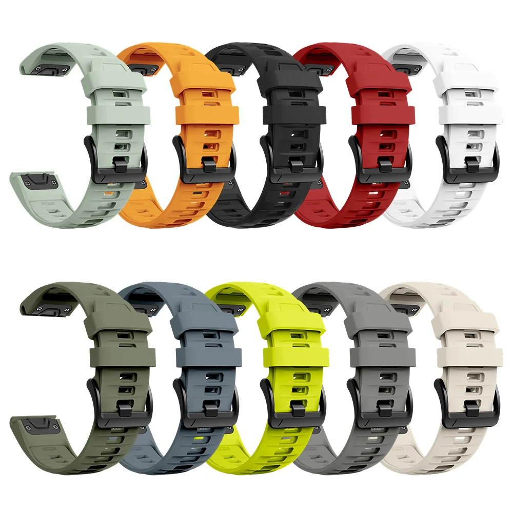 Breathable Silicone Quick Fit Watch Strap - Soft Outdoor Band in Multiple Sizes