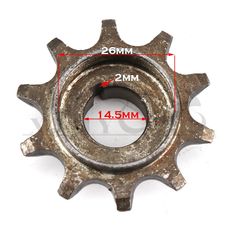 Motorcycle Chain Sprocket 9 Hole 44 Tooth for 49cc 66cc 80cc Engine Motorized Bicycle Accessories Transmission Belt Wheel