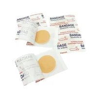 100pcs/set Circle Shape Band Aid for Wound Dressing Plasters Round Skin Patch for First Aid Woundplast Adhesive Bandages 2