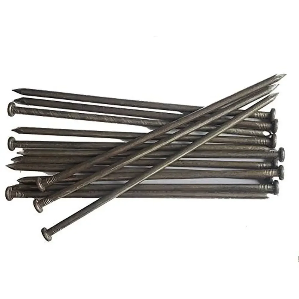 Metal Landscape Edging Stakes 10-Inch Anchoring Spikes 100 Count Yard Ornament & Paver Restraints Solution