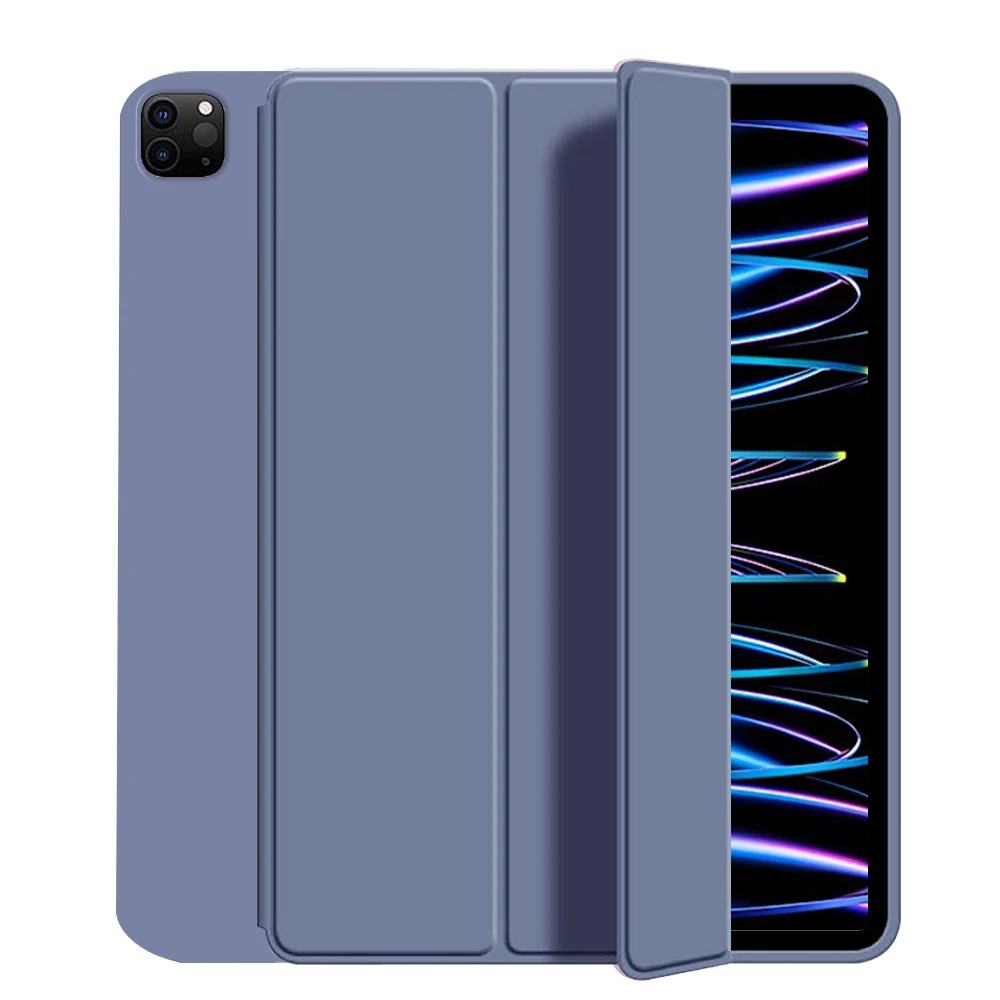Premium Three-Fold Stand Case with Soft TPU Back and Auto Wake Feature