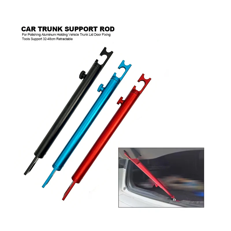 Telescopic Aluminum Car Support Rod Trunk Lid Prop for Polishing Dent Repair 32-48cm Adjustable Tool