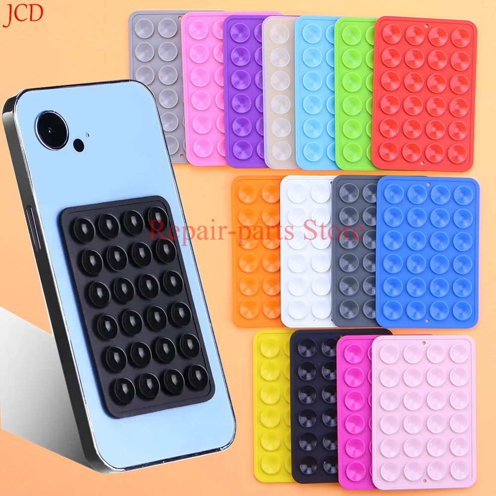 Dual Pack Silicone Suction Grip Phone Stands with Anti-Slip, Hands-Free Design