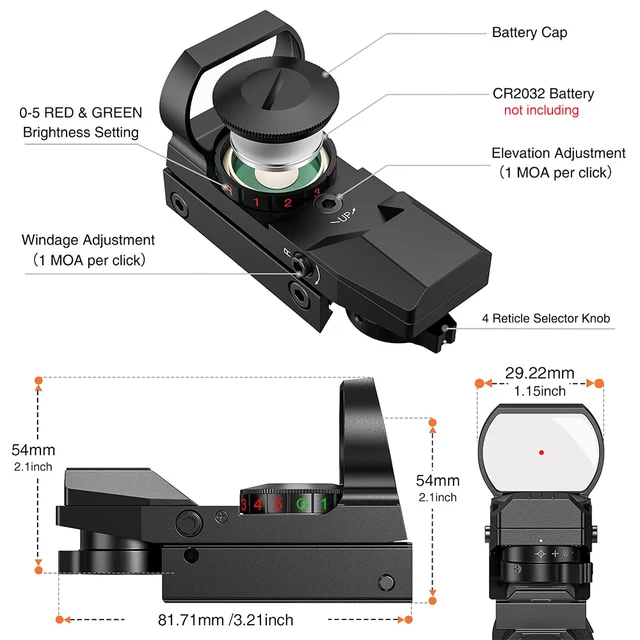 Red Green Dot Sight 2
