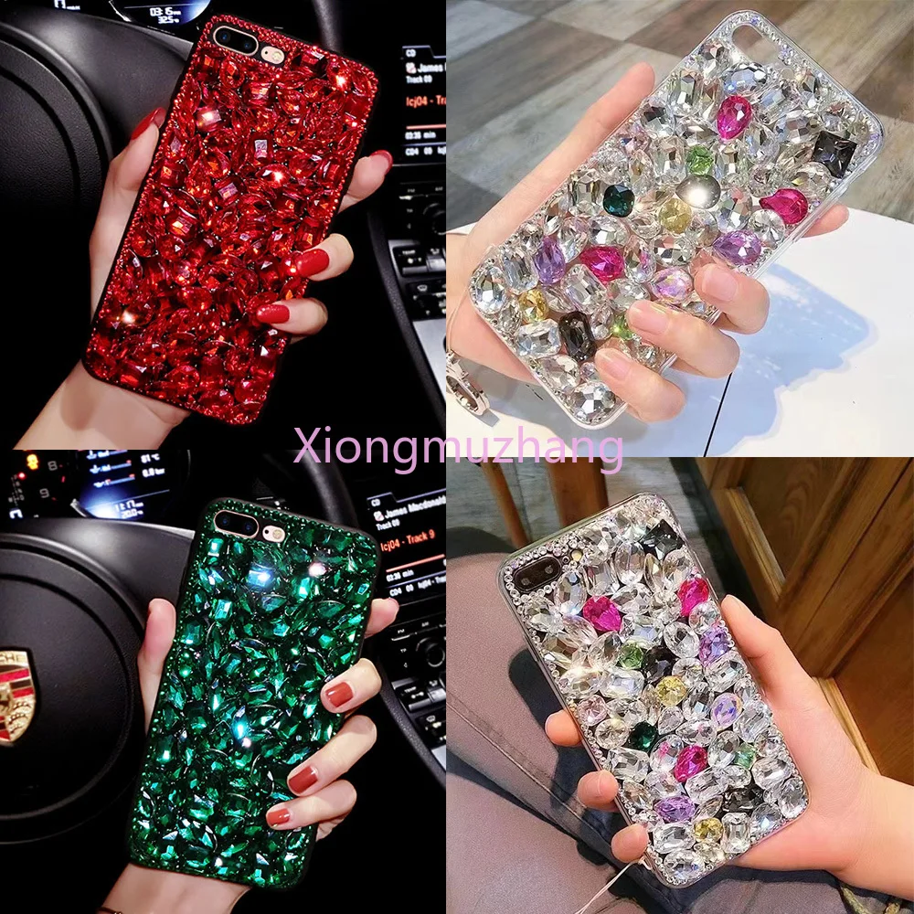 

Luxury Bling Rhinestone Diamond Cover for Huawei Honor 10X Llite 9X Lite 9X Pro for Honor 60 Pro 50 Pro 30 20 Glitter Phone Case