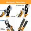 BAIHU Wire Cutting Pliers Scissors Wire Strippers Multi-functional labor-saving mini wire cutters Powerful wire cutters 4