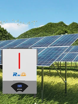 RAISUN POWER 6200W Solar Off-Grid อินเวอร์เตอร์ 48V 230V Bulit-in 120A MPPT Controller Charger พลังงานแสงอาทิตย์ Hybird อินเวอร์เตอร์ PV สูงสุด 500V 1