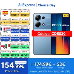 [20€ dto. Código: CDES20] POCO M6 Pro 4G Smartphone, MediaTek Helio G99 Ultra, Pantalla AMOLED de 6,67