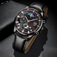 2 Pieces/Set Men's Fashion Casual Leather Quartz Watch Set - Stylish Timepiece And Wallet Combo Ideal Gift Choice 2