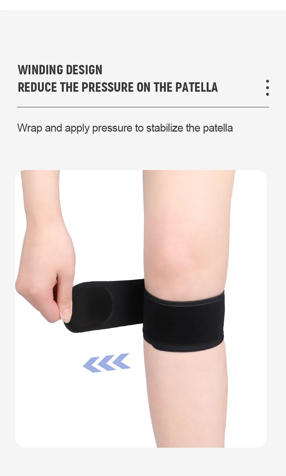 GTUBIKE 1 Stück Ultraleichter Silikon-Kniescheibenschutz Komfortabler Kniegelenkschutz für Laufen Fitness Ballsport Sportliche Kniebandage – Detail 3