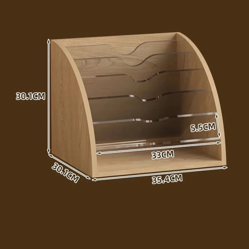 Fan Shaped File Rack Office Desk Storage Rack Multi Layer Frame Data Archive Books Vertical Layered Storage Furniture FYMR