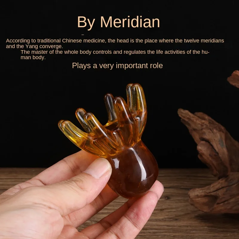 Octopus Head Massager Comb Point Massage Comb Back Neck and Back Deep Massage Tools Palm Full Body Self Massager Massage Tool