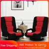 Swivel Gaming Chair Multipurpose Floor Gaming Chair for Playing Video Games, TV, Reading w/Armrest Lumbar Support -2set 1