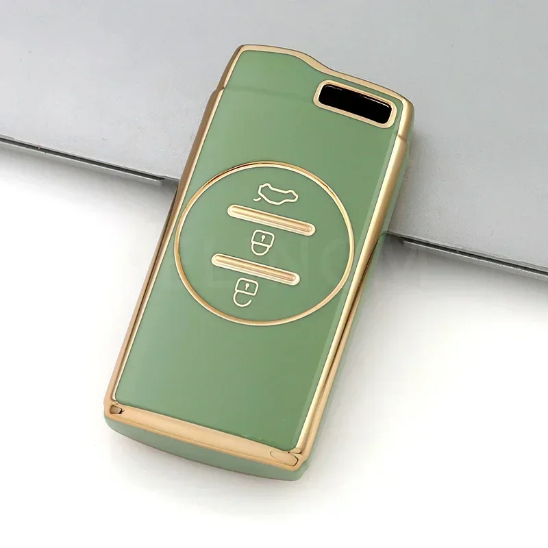 Elegant TPU Car Key Fob Holder Protector - Fashionable Auto Shell Cover Accessory