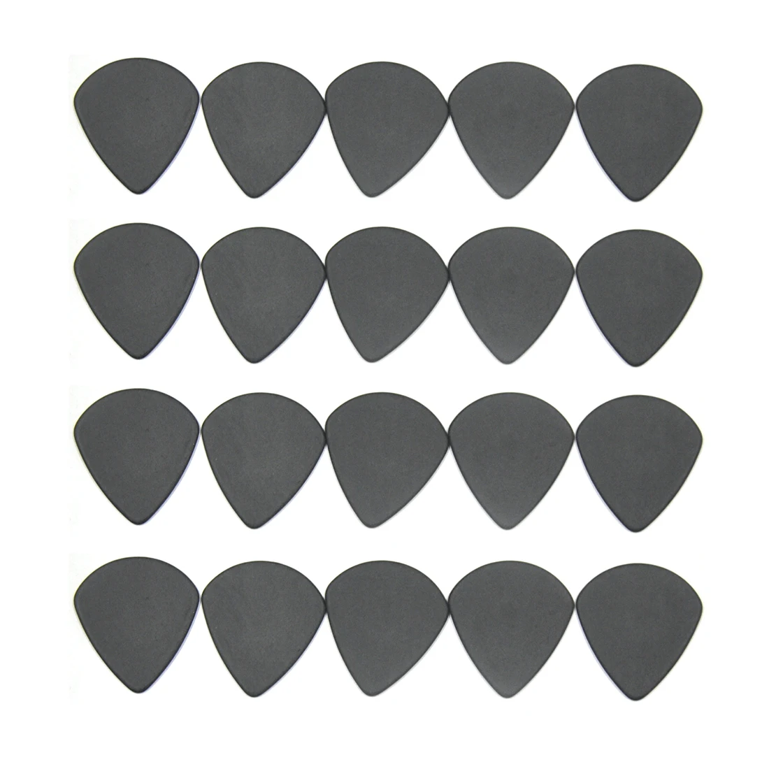 100Pcs Delrin Precision Jazz Picks Heavy Sharp Plectrums Matte Black