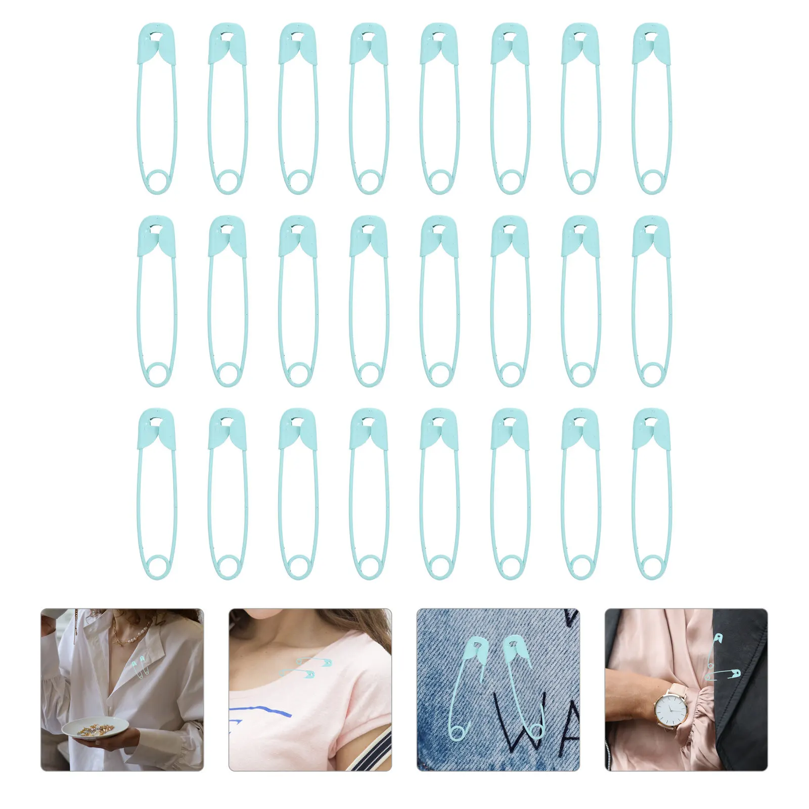 100Pcs 다채로운 안전 핀 클립 내구성 다목적 바느질 DIY 공예 핀 보석 브..