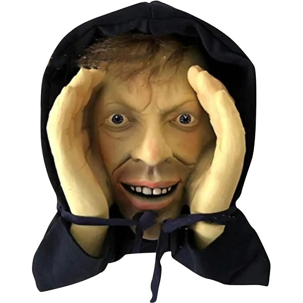 PVC Scary Peeper Freak Sticker Indoor And Outdoor Spooky House Party Scares Clown Sticker Window Hanging Mask