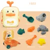 Beach Toys for Toddlers - Sand Toys Set with Water Wheel, Watering Can, Sand Scoop in  Dinosaur Case | Essential Summer Travel 6