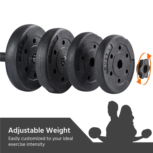 Black 66 Lb. Adjustable Dumbbell Weight Set 6