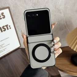 Retro Luxury Magnetic Leather Phone Case - Soft, Anti - Scratch Protective Cover for Motorola Razr 60 (GRAY)