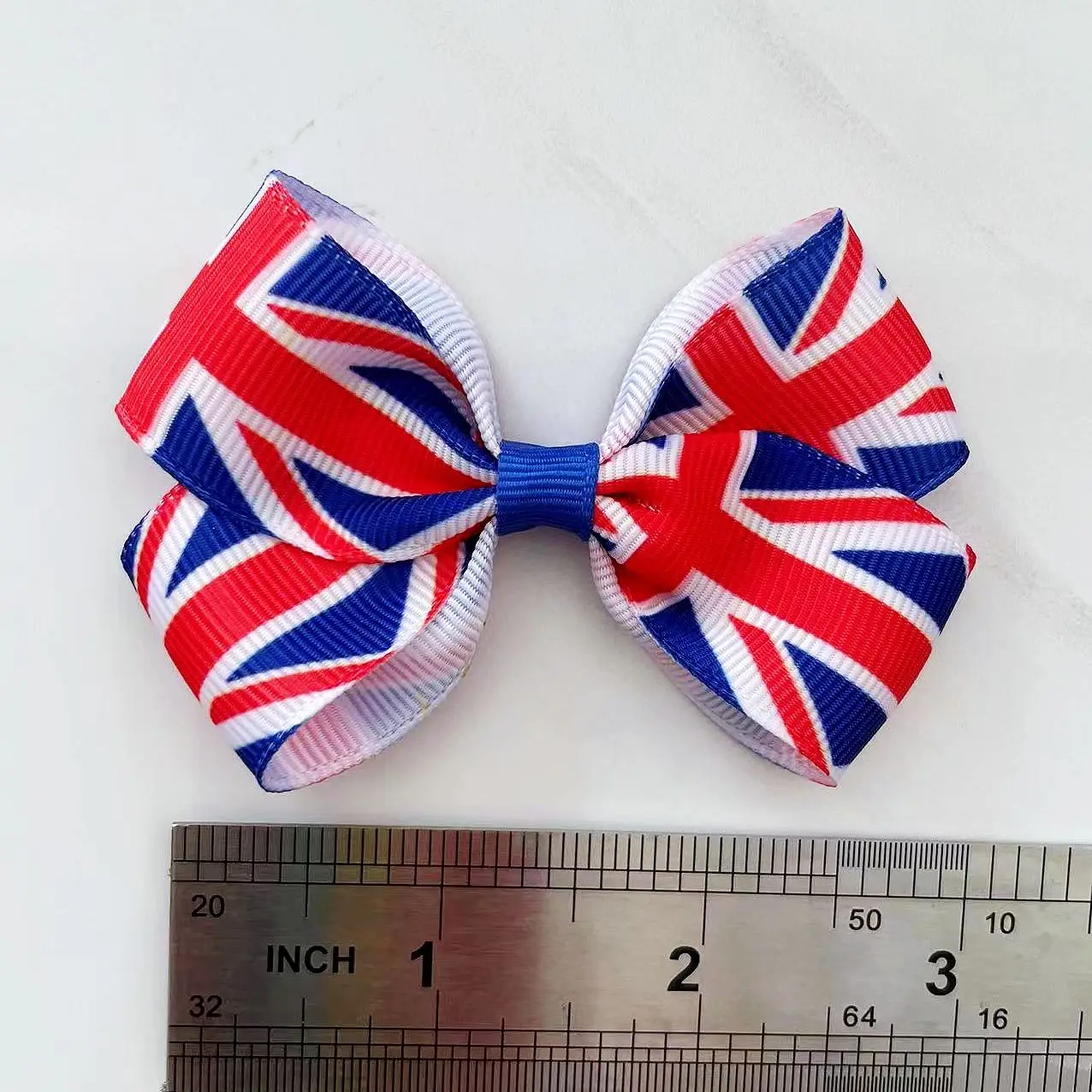 Jack Hair Accessories Union Jack Hair Bow Union Jack Ribbon Hair