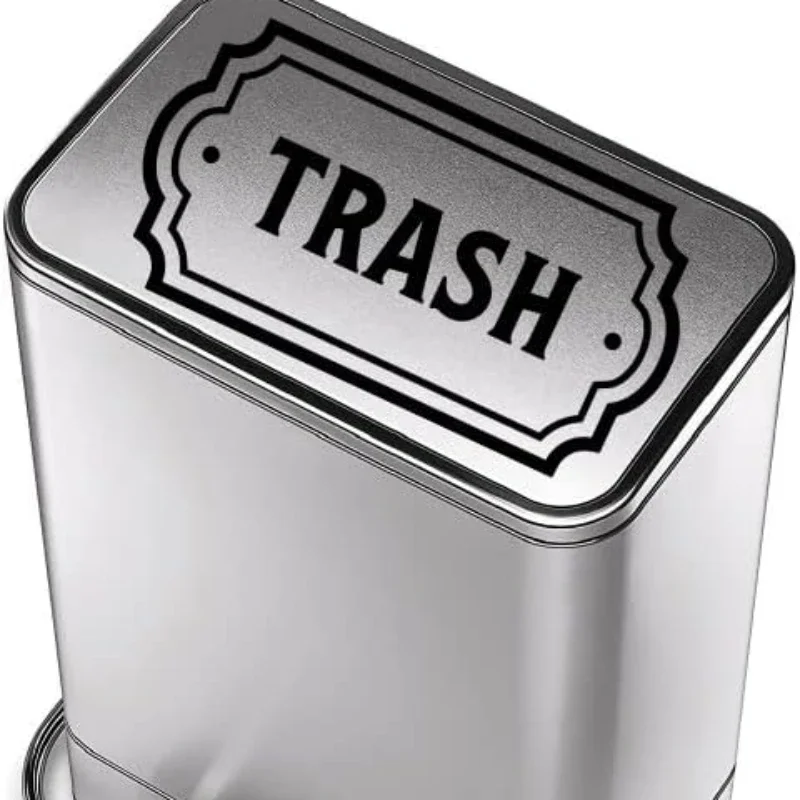 Description Picture 6 of item1PC Recycle and Trash Logo Trash Can Stickers Car Trash Bin Kitchen Home Office Garbage Can Decoration Removable Vinyl Decals