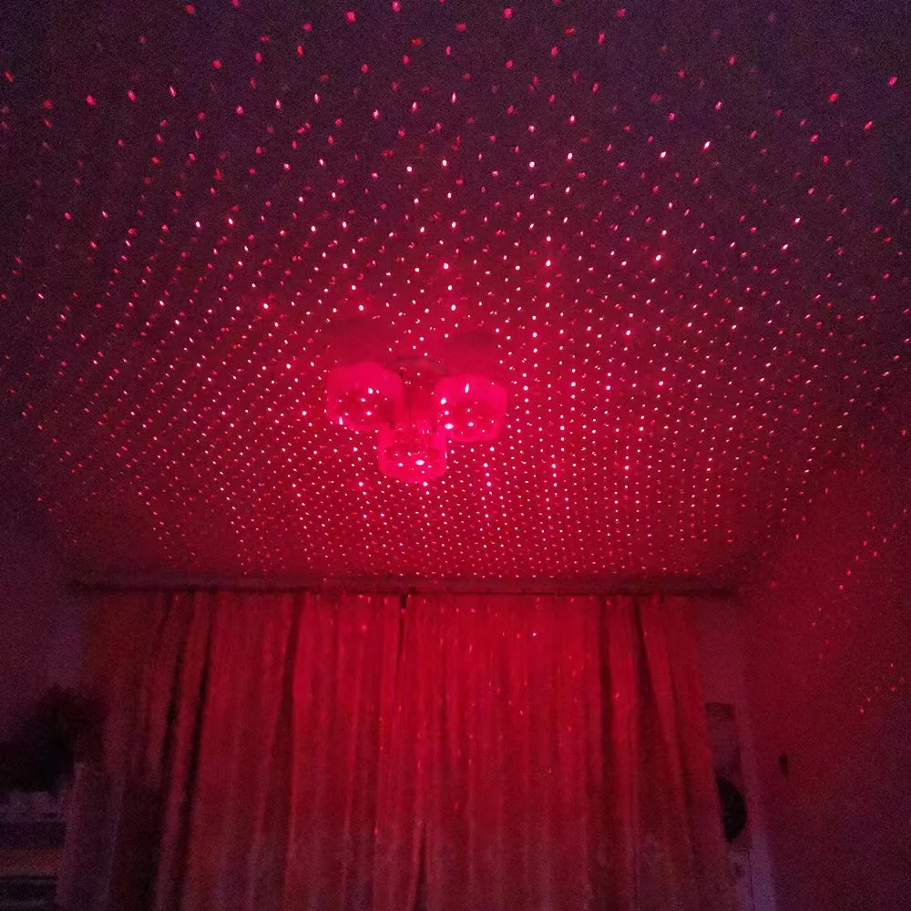 빨간색 녹색 LED 레이저 조명, 소리 활성화 별이 빛나는 하늘 야간 램프, 결혼식 파티용 프로젝터, KTV, 바, AC 100-240V, E27 베이스