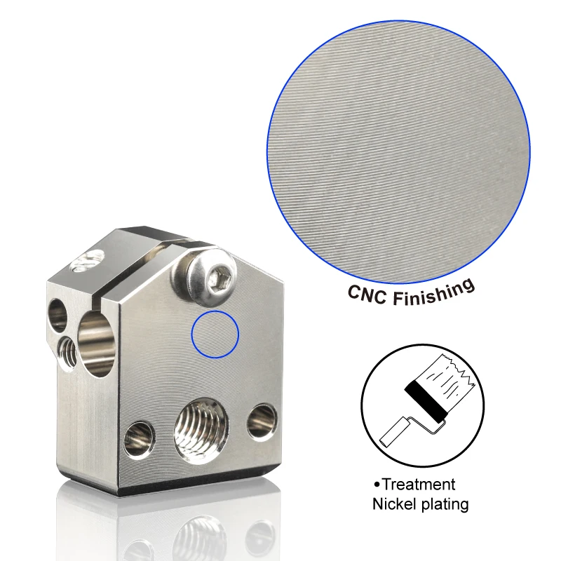 Cobre de Qualidade Superior Mellow-bloco de Aquecedor Louco para Impressora 3d Nf-crazy Hotend para Ender Pro Alfawise nf de - Imagem 4