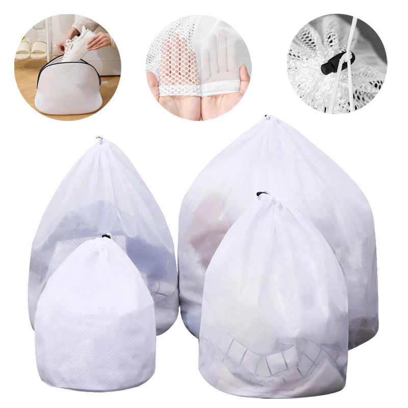 Laundry Bag Washing Machines Dirty Honeycomb Lingerie  Fine Net Mesh Basket Travel Shoes Bra Bags Clothes Delicates Organizer 3